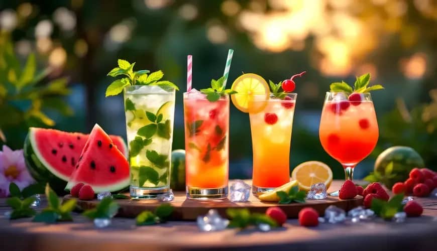 Orzeźwiające drinki z syropem arbuzowym na letnie spotkania